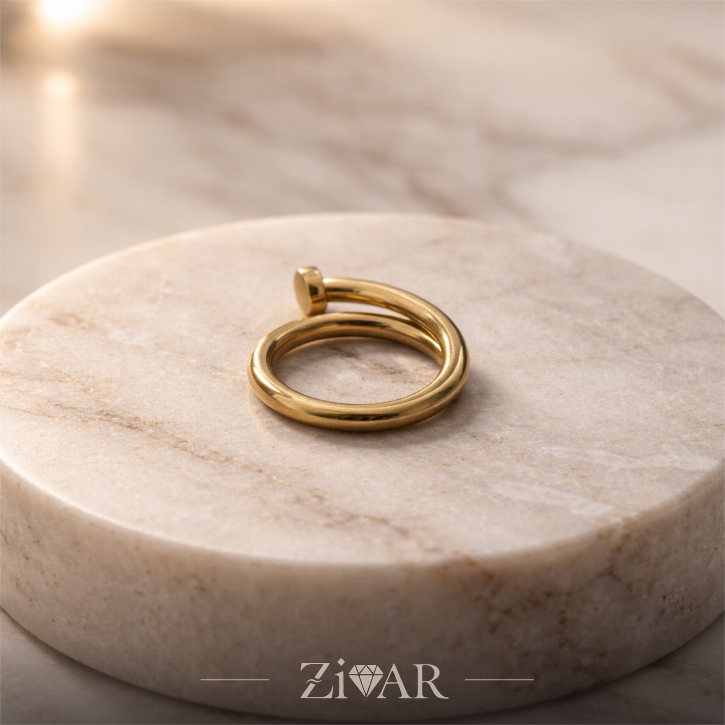 Screw Ring - Zivar Jewelry - Stainless Steel