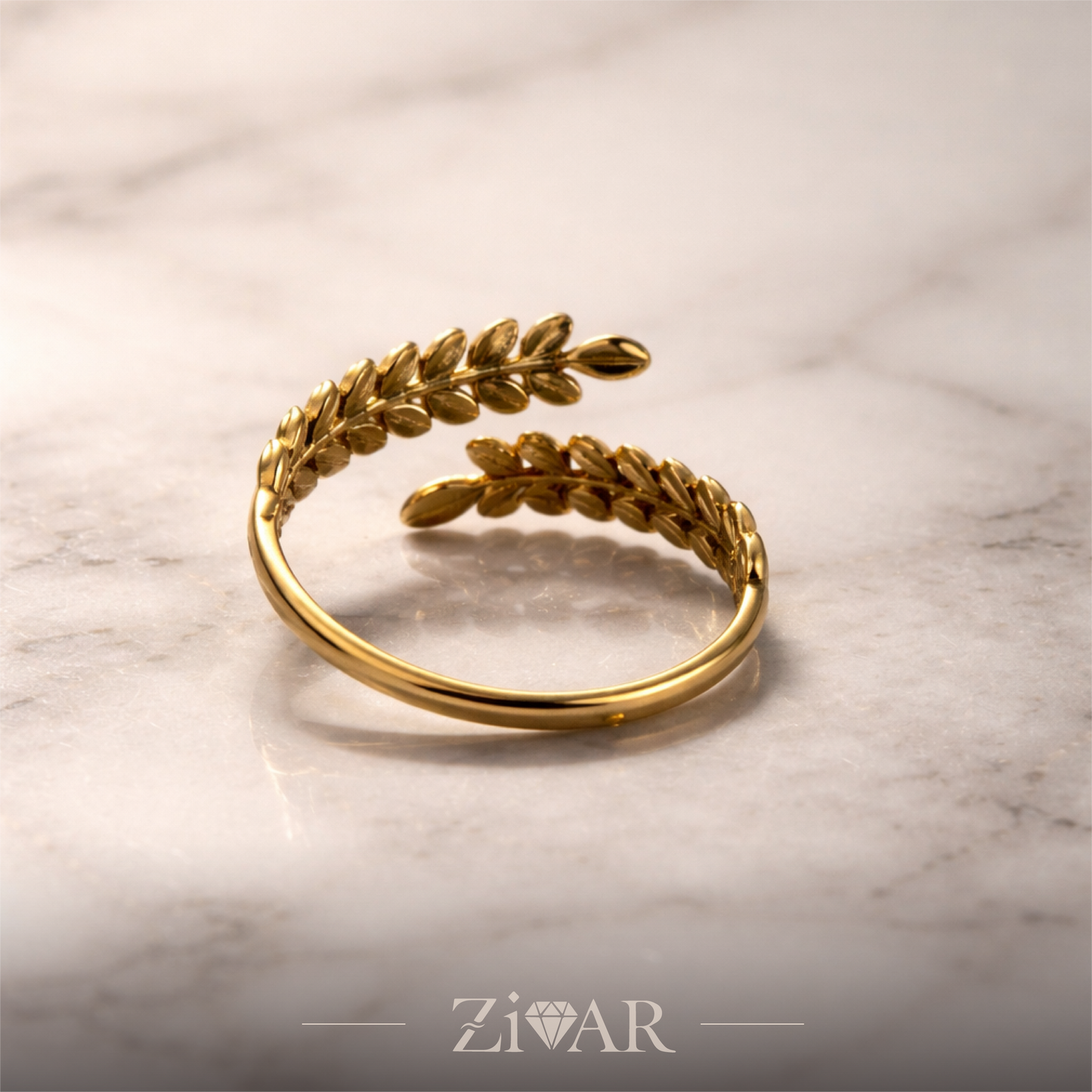 Feather Ring - Zivar Jewelry - Stainless Steel