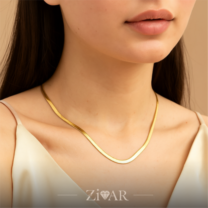 Snake Chain Necklace - zivar jewelry