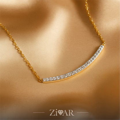 Midnight Arc Necklace - Stainless Steel - Zivar Jewelry