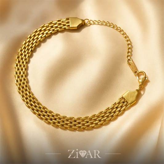 Mesh Bracelet - Stainless Steel - Zivar Jewelry