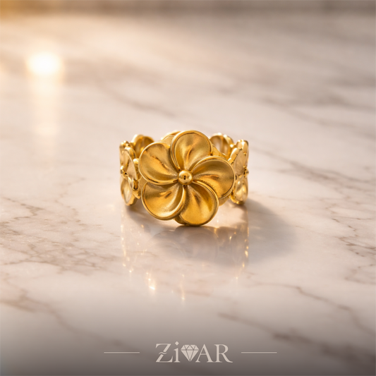 Aurora Blossom Ring - Zivar Jewelry - Stainless Steel