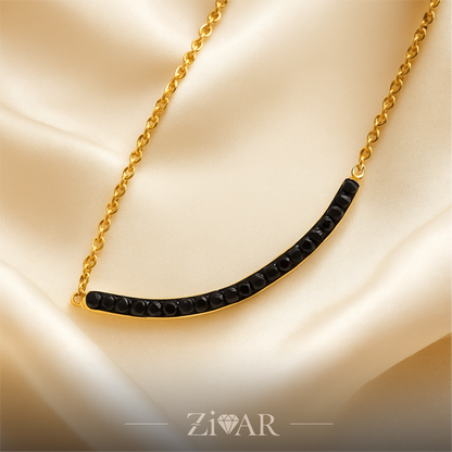 Midnight Arc Necklace - Stainless Steel - Zivar Jewelry